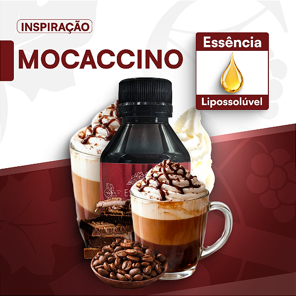 MOCACCINO 100ML ESSÊNCIA LIPOSOLÚVEL - PREMIUM E CONCENTRADA PARA VELAS, SABONETES E COSMÉTICOS ARTESANAIS