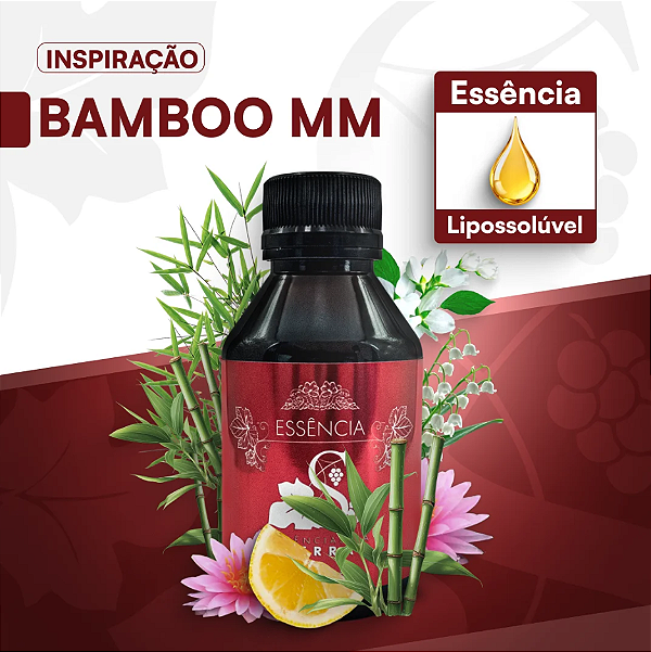 BAMBOO 100ML ESSÊNCIA LIPOSOLÚVEL - PREMIUM E CONCENTRADA PARA VELAS, SABONETES E COSMÉTICOS ARTESANAIS