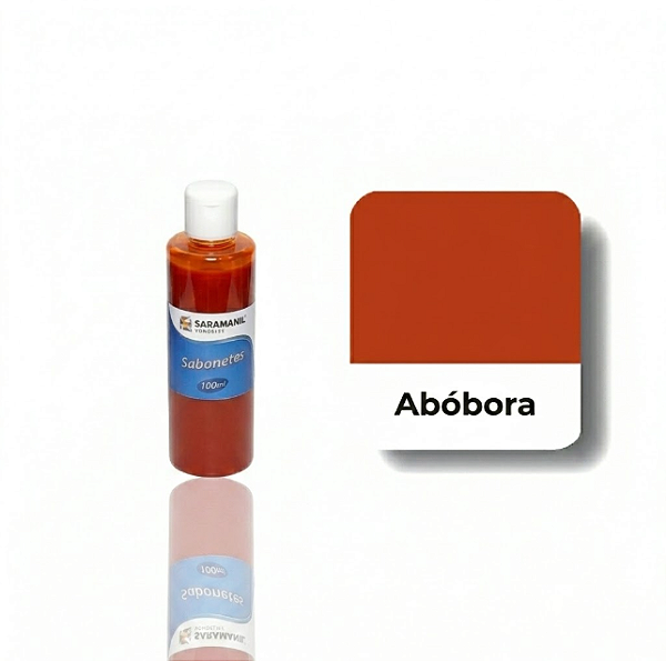 CORANTE LÍQUIDO ABÓBORA GEMA  P/ SABONETES E COSMÉTICOS 100ML - SARAMANIL
