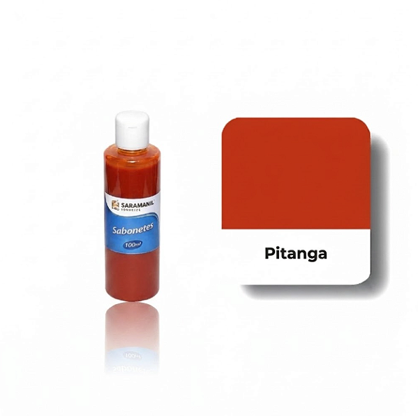 CORANTE LÍQUIDO PITANGA  P/ SABONETES E COSMÉTICOS 100ML - SARAMANIL