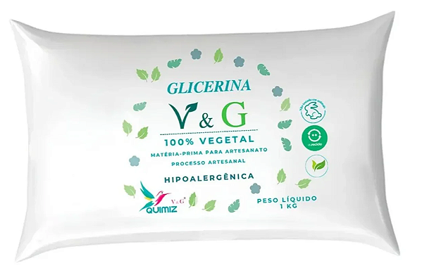 BASE GLICERINADA 100% VEGETAL E VEGANA V&G BRANCA