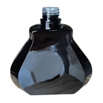 FRASCO BRILHANTE DE VIDRO PRETO 250ML