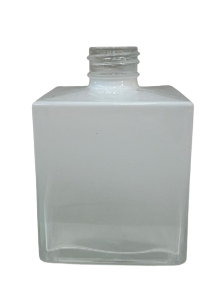 FRASCO CUBO DE VIDRO BRANCO 100ML