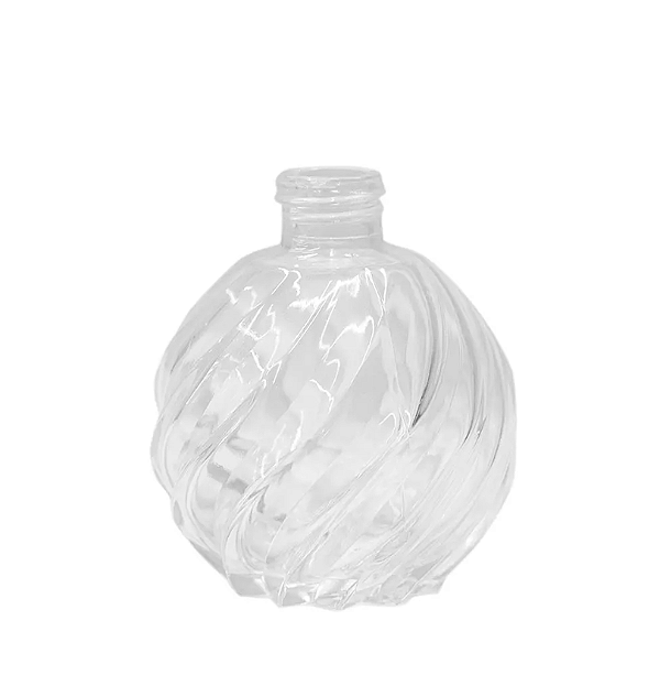 FRASCO DE VIDRO BOLA ESPIRAL TRANSPARENTE  250ML