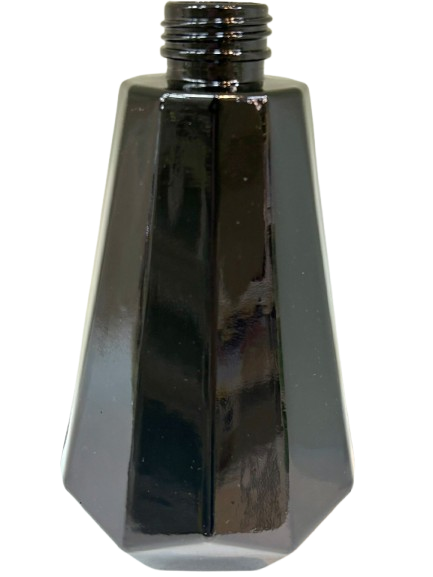 FRASCO DE VIDRO TOPÁZIO PRETO 300ML