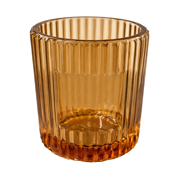COPO DE VIDRO GRANADO ÂMBAR 250ML