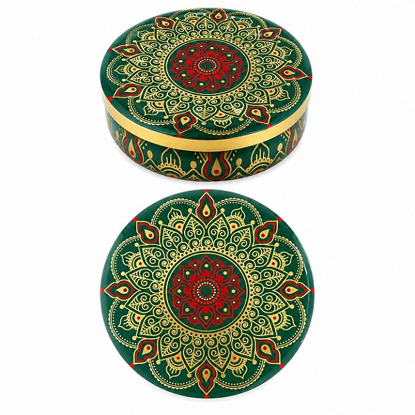 LATA DE ALUMÍNIO MANDALA VERDE