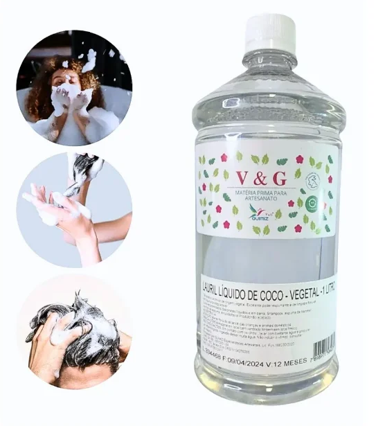 LAURIL LÍQUIDO 100% VEGETAL E VEGANO DE COCO V&G 1 LITRO