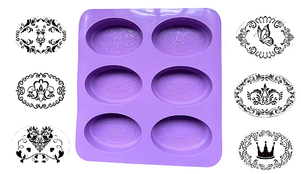 FORMA DE SILICONE PARA SABONETE COM FIGURAS