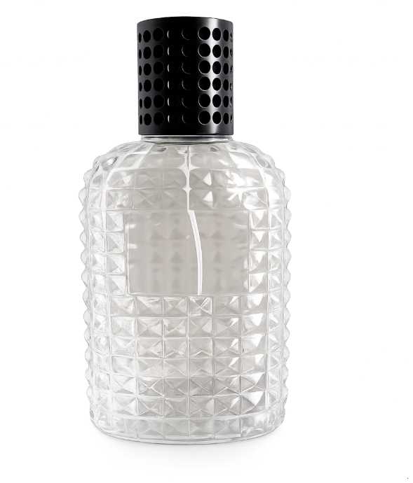 FRASCO DE VIDRO PERFUME INSPIRAÇÃO VALENTINO BLACK 100ML