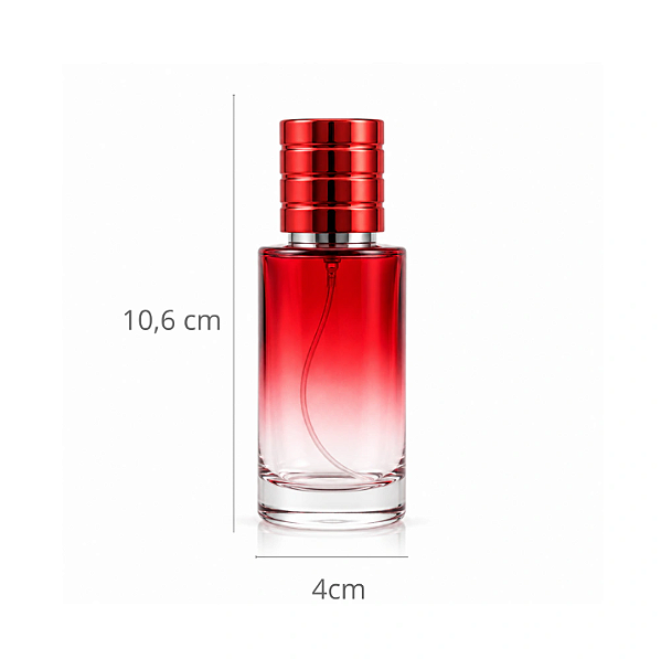FRASCO DE VIDRO PERFUME SAUVAGE VERMELHO 50ML