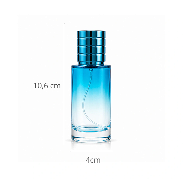 FRASCO DE VIDRO PERFUME SAUVAGE AZUL 50ML