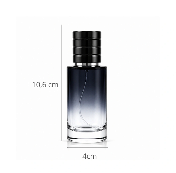FRASCO DE VIDRO PERFUME SAUVAGE PRETO 50ML
