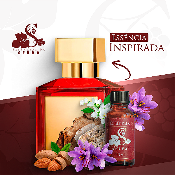 ESSÊNCIA INSP.   BACCARAT ROUGE 540 PERFUMARIA FINA 20 ML