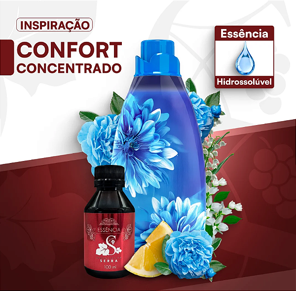 CONFORT CONCENTRADO - ESSÊNCIA HIDROSOLÚVEL - PREMIUM E CONCENTRADA PARA BASES ÁGUA