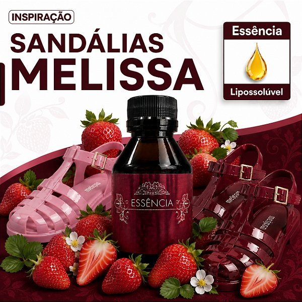 SAPATOS MELISSA 100ML ESSÊNCIA LIPOSOLÚVEL - PREMIUM E CONCENTRADA PARA VELAS, SABONETES E COSMÉTICOS ARTESANAIS