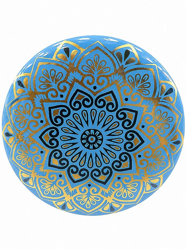 LATA DE ALUMÍNIO MANDALA AZUL