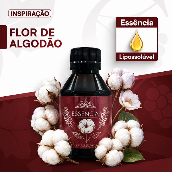 ALGODÃO INSP NATURA 100ML ESSÊNCIA LIPOSOLÚVEL - PREMIUM E CONCENTRADA PARA VELAS, SABONETES E COSMÉTICOS ARTESANAIS