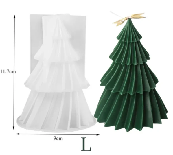 MOLDE ÁRVORE DE NATAL PARA VELAS E ARTESANATO