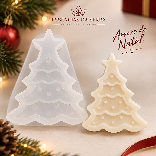 MOLDE ÁRVORE DE NATAL 6X6CM ESSÊNCIAS DA SERRA