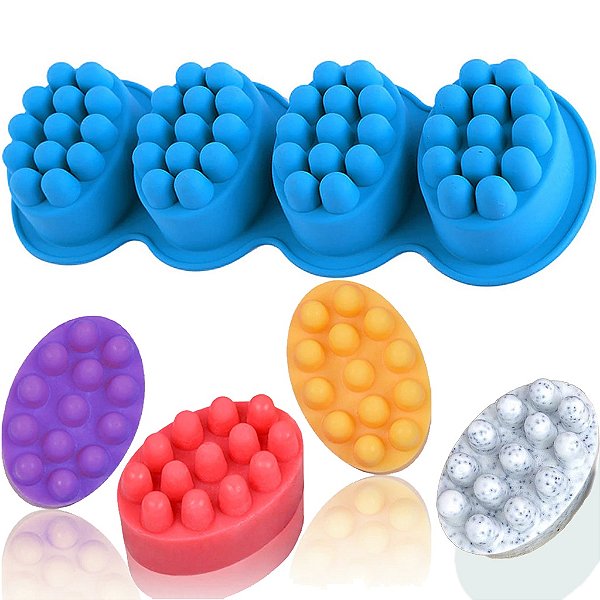 FORMA DE SILICONE MASSAGEADORA