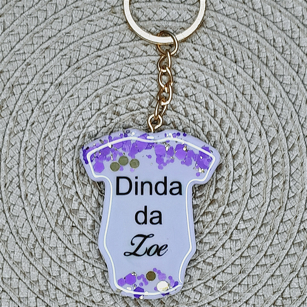 Chaveiro Mini Body em Resina 4x5cm – Personalizado e Sob Encomenda