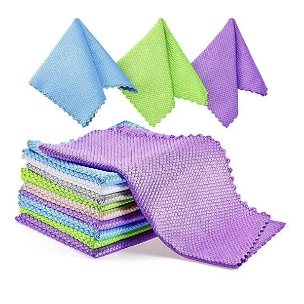 TOALHA MÁGICA ESCAMA DE PEIXE 60x40 KIT 10 un