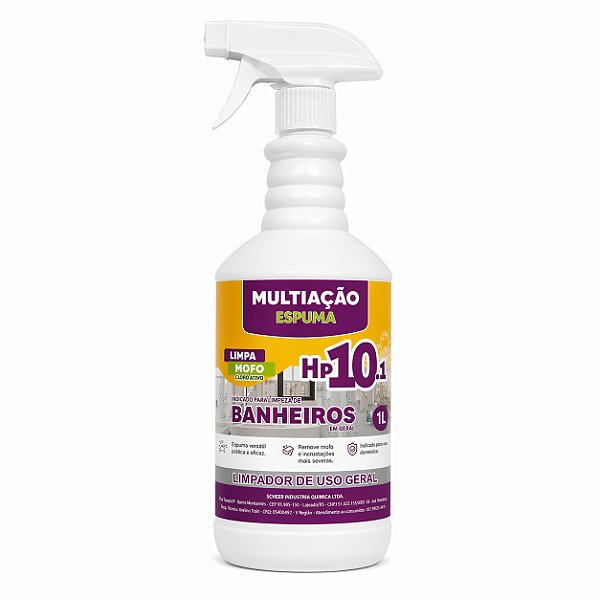 Tira Mofo Espuma 1L com Gatilho Elimina Mofo e Fungos com Ação Rápida