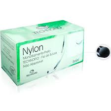 FIO SUTURA NY 0 45CM 3/8 40MM TECHNOFIO CX 24UN