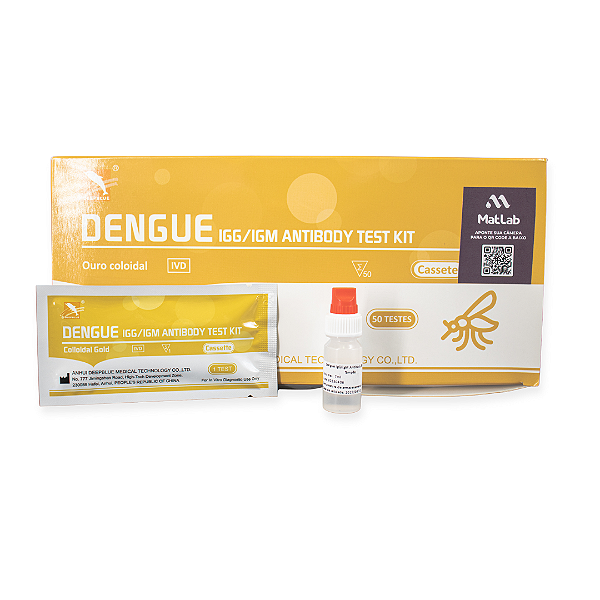TESTE DENGUE IGG/IGM TIRA DEEPBLUE CX 50UN