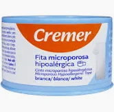FITA MICROPOROSA BRANCA 2,5CM X 10M CREMER UN