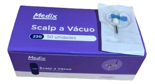 SCALP A VACUO 23G COLETA DE SANGUE MEDIX CX 50 UN