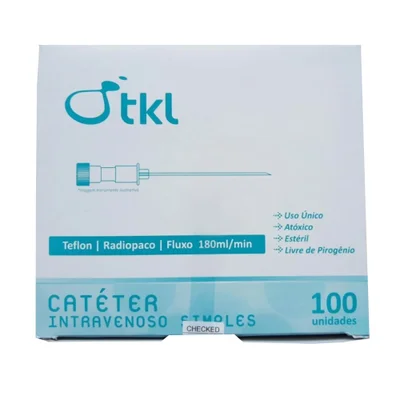 CATETER INTRAVENOSO 24G TKL CX 100 UN