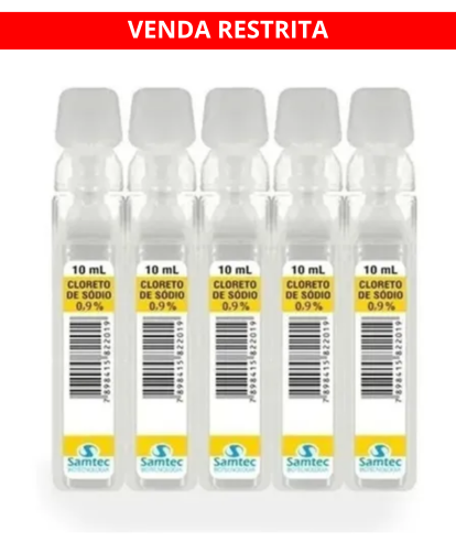 CLORETO DE SÓDIO 0,9% 10ML SAMTEC CX 200 UN