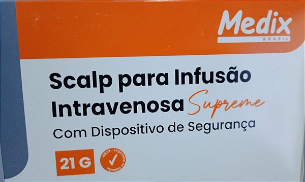 SCALP DE SEGURANÇA SUPREME 21G MEDIX CX 100 UN