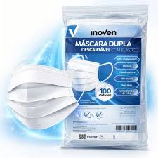 MASCARA DUPLA DESCARTAVEL INOVEN PCT 100 UN