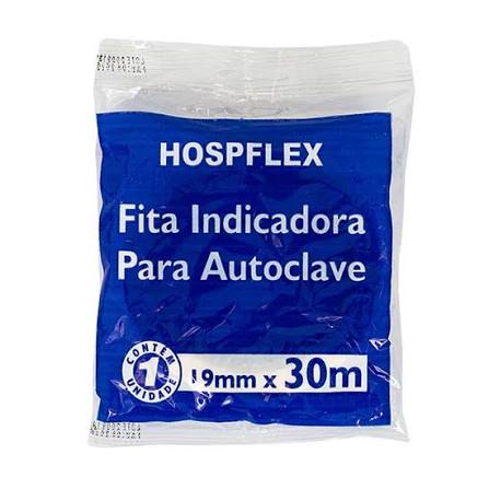 FITA AUTOCLAVE PAPEL CREPE 19MM X 30M HOSPFLEX UN