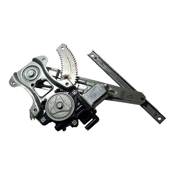 Máquina e motor de vidro elétrico Nissan Tiida Hatch e sedan 2007 a 2013 Traseira direita