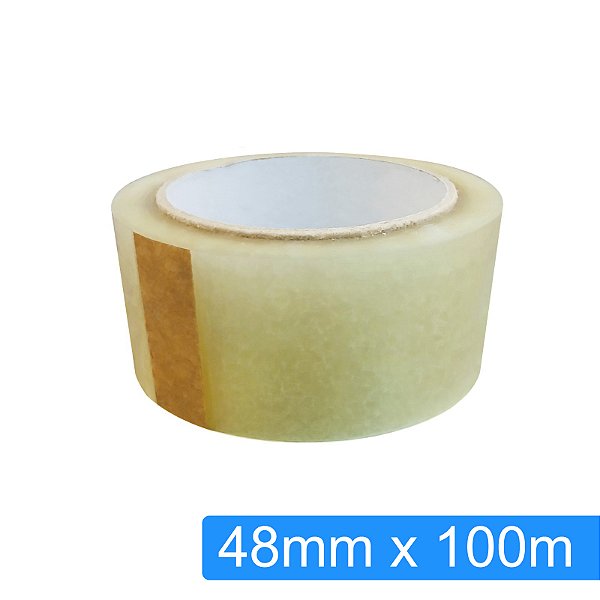 Fita Adesiva Transparente 48mm x 100m