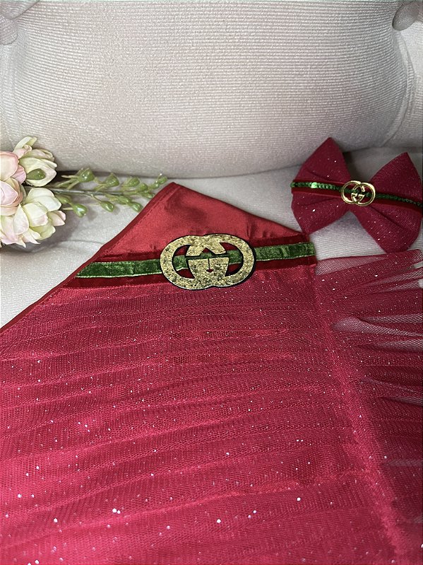 Bandana e Laço Para Pets Coleção Marcas de Luxo P