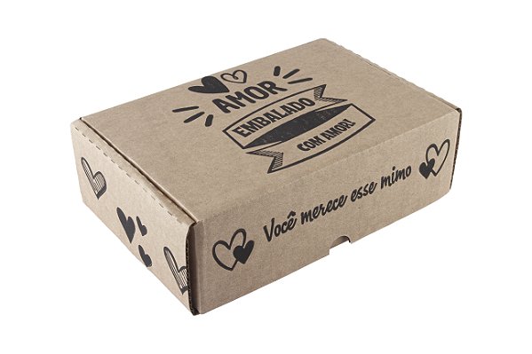 Caixa Parda 23x15x7 Embalado com Amor