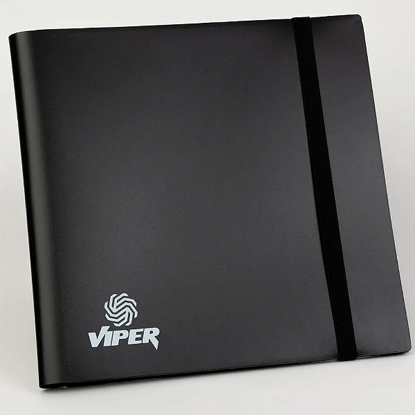 Pasta PP 4x3 Viper Preta com elástico
