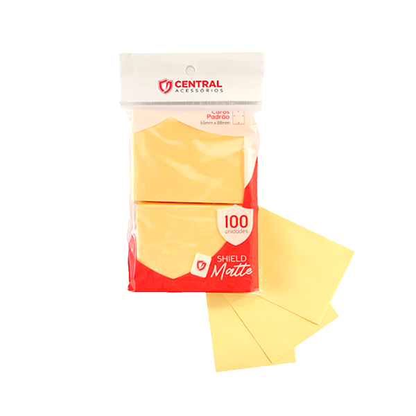 Central Shield – Matte: Amarelo Pastel