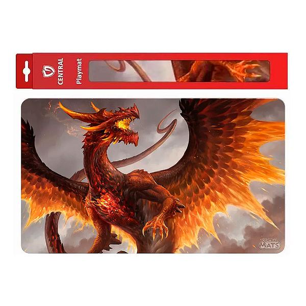 Central Mats - Dragons Edition: Dragao Cristal Rubi