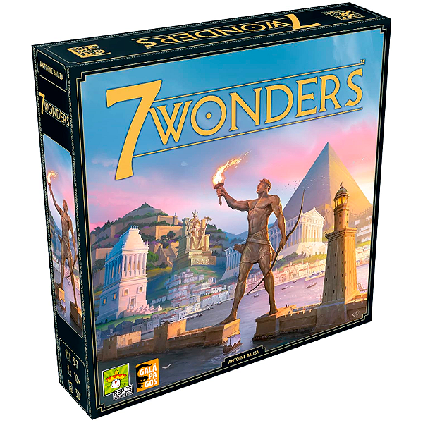 Asmodee, 7 Wonders 2ª Edição, Jogo de Tabuleiro de para Amigos, Idade 10+, 3 a 7 jogadores, Partidas de até 30 minutos