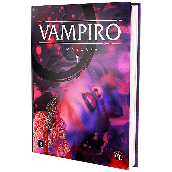 Vampiro: A Máscara, um Jogo RPG para Gamers, 2 a 10 jogadores, 120 minutos por partida.