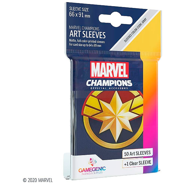 Gamegenic: Marvel Champions Sleeves - Captain Marvel