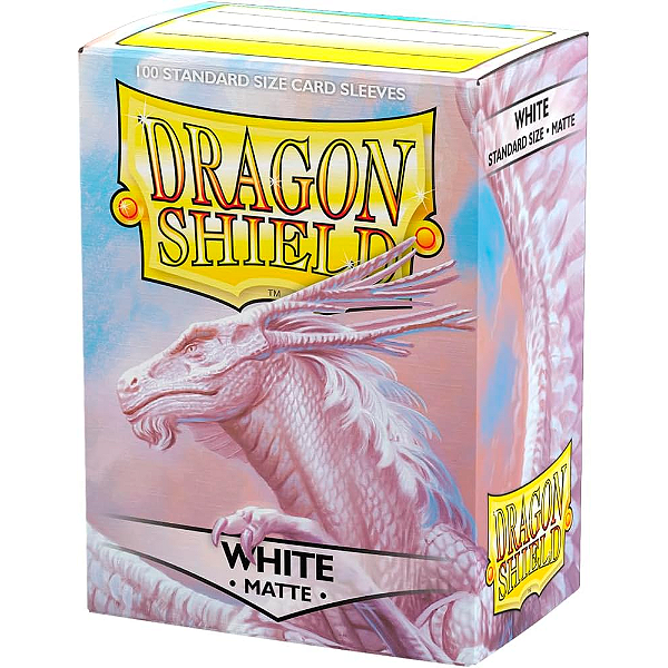 DRAGONSHIELD WHITE MATTE 100 STANDARD SLEEVES