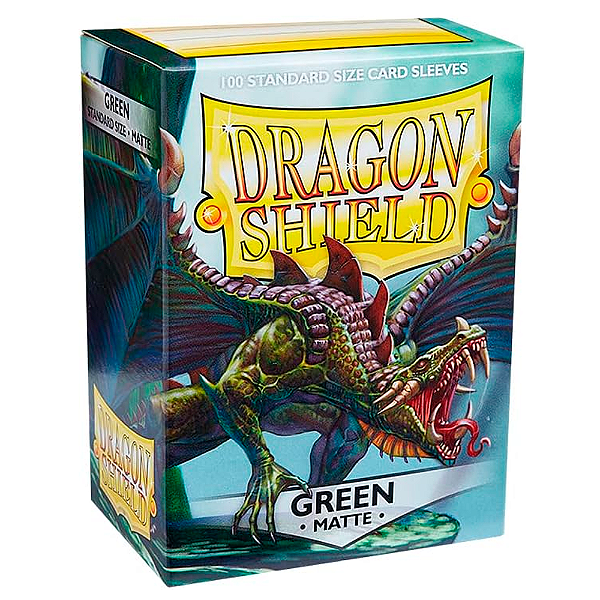 DRAGONSHIELD GREEN MATTE 100 STANDARD SLEEVES