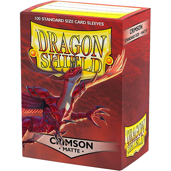DRAGONSHIELD CRIMSON MATTE 100 STANDARD SLEEVES